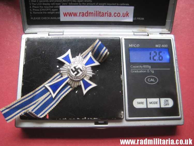 & WW2 original German Cross of Honor of the German Mother, silver class. - Image 17