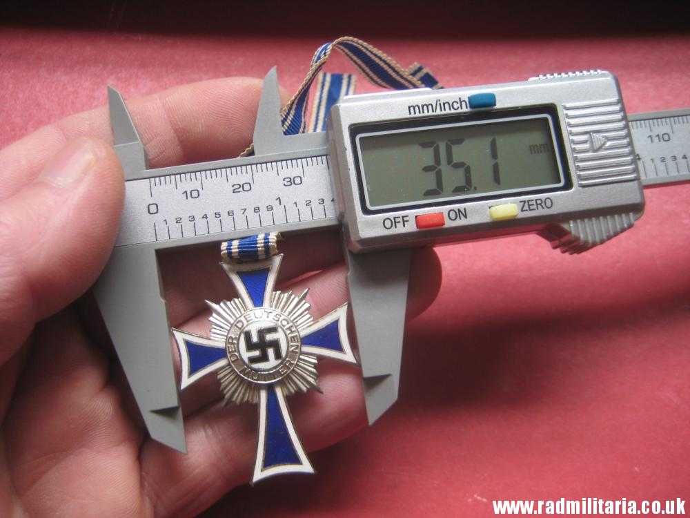 & WW2 original German Cross of Honor of the German Mother, silver class. - Image 18