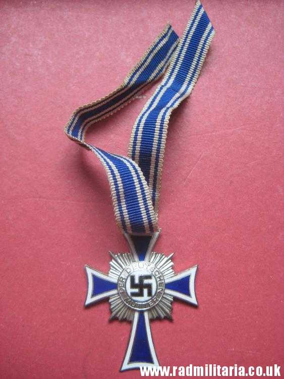 & WW2 original German Cross of Honor of the German Mother, silver class. - Image 21