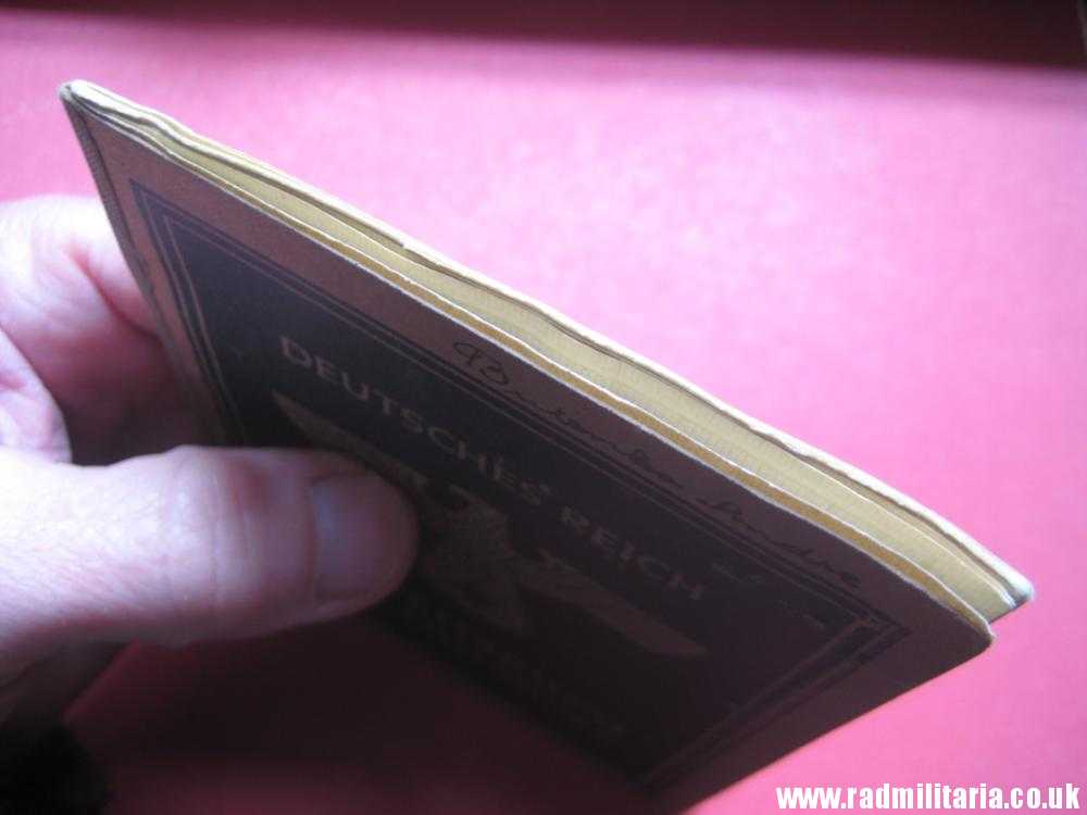 & WW2 German ARBEITSBUCH Fur AUSLANDER original DOCUMENT in good condition. - Image 6