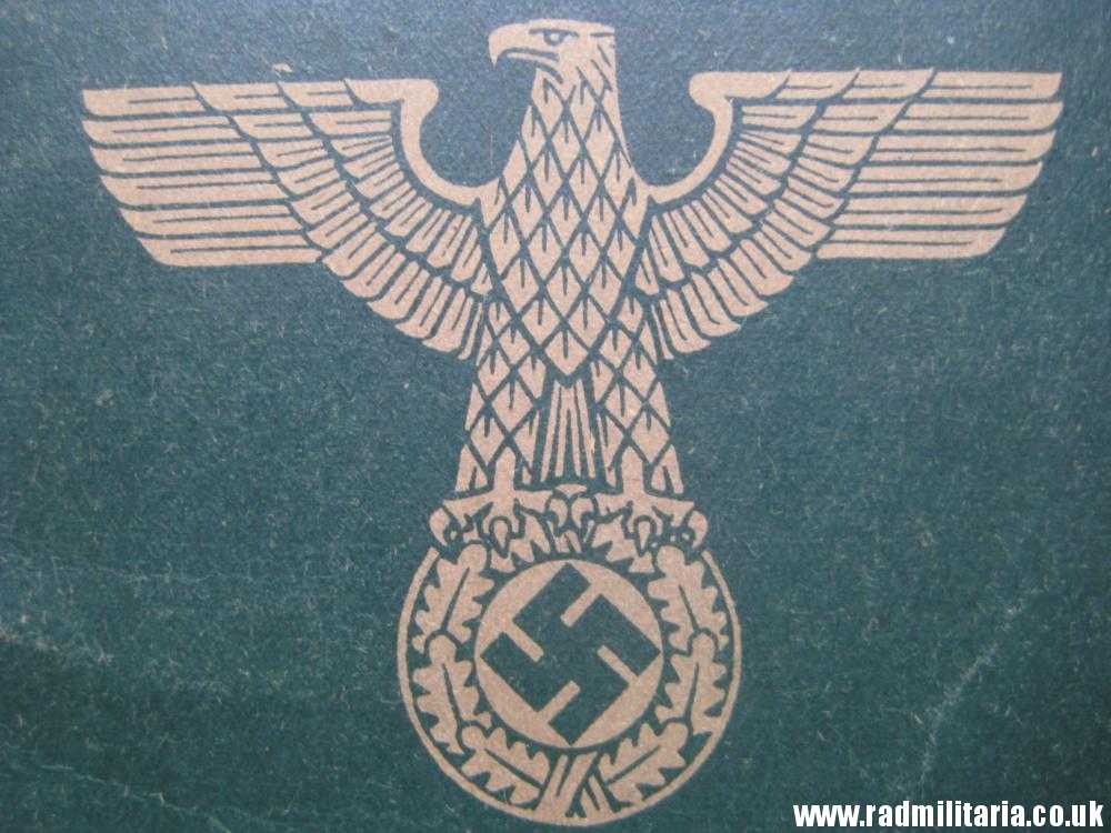 & WW2 German ARBEITSBUCH Fur AUSLANDER original DOCUMENT in good condition. - Image 8