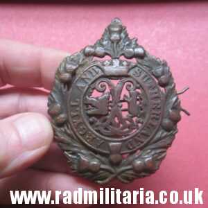 & WW1 Scottish badge: British Military Cap Badge ARGYLL & SUTHERLAND HIGHLANDERS Regiment - 100% genuine.