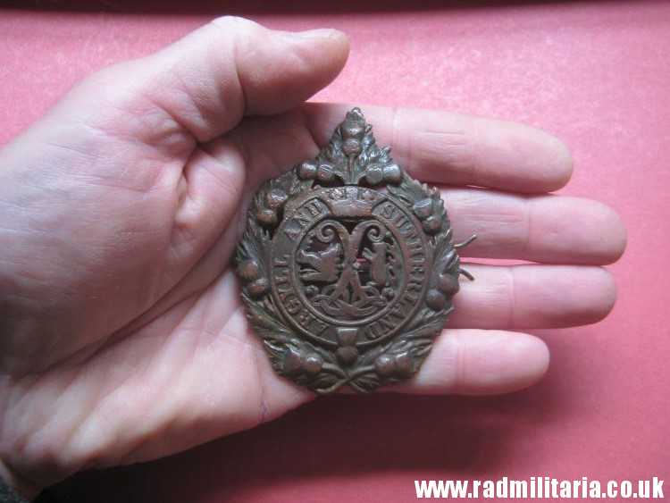 & WW1 Scottish badge: British Military Cap Badge ARGYLL & SUTHERLAND HIGHLANDERS Regiment - 100% genuine. - Image 12