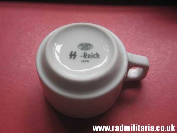 & WW2 original German WAFFEN SS porcelain MUG - SS-REICH, maker: BAUSCHER WEIDEN 1939. - Image 18