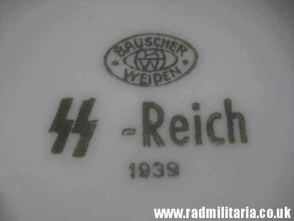 & WW2 original German WAFFEN SS porcelain MUG - SS-REICH, maker: BAUSCHER WEIDEN 1939. - Image 20