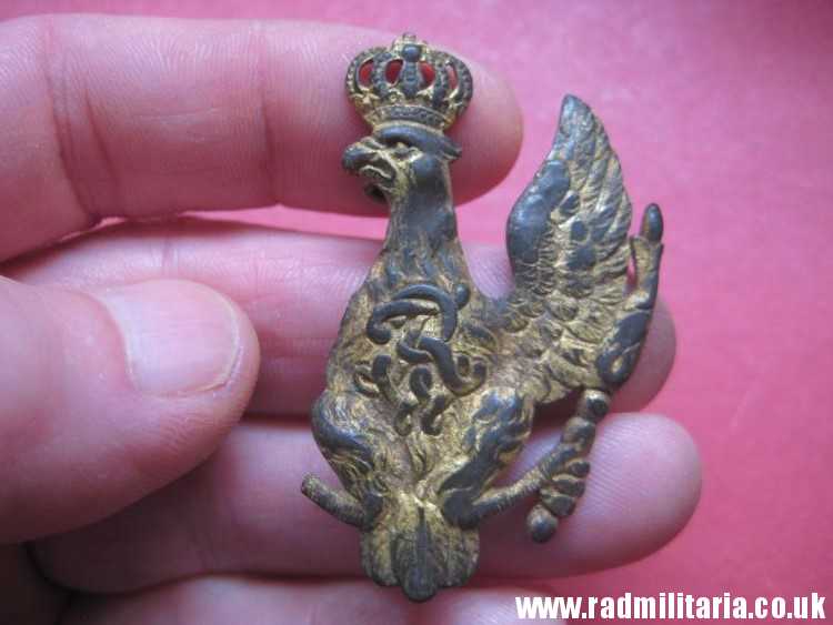 & original Prussian EAGLE BADGE from the cartridge case, Napoleonic Wars. rare. - Image 3
