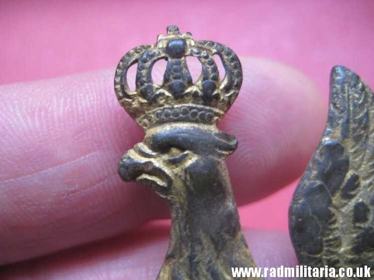 & original Prussian EAGLE BADGE from the cartridge case, Napoleonic Wars. rare. - Image 11