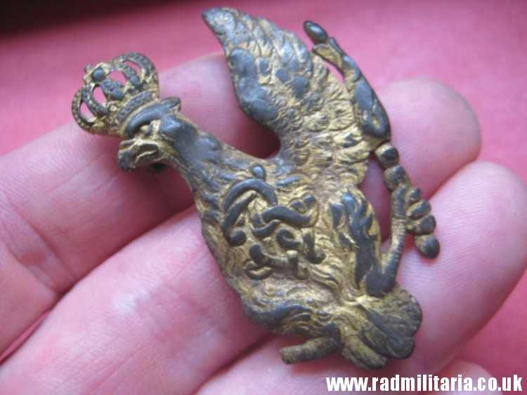 & original Prussian EAGLE BADGE from the cartridge case, Napoleonic Wars. rare. - Image 12
