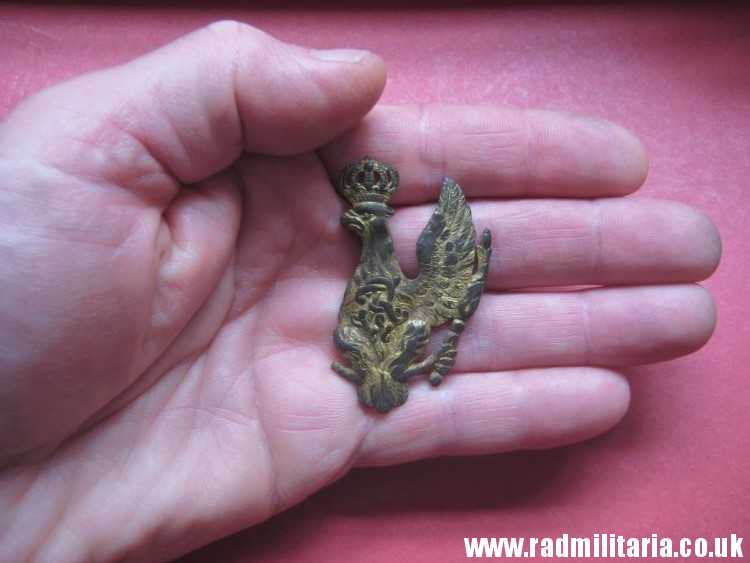 & original Prussian EAGLE BADGE from the cartridge case, Napoleonic Wars. rare. - Image 14
