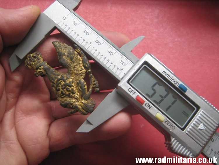 & original Prussian EAGLE BADGE from the cartridge case, Napoleonic Wars. rare. - Image 18