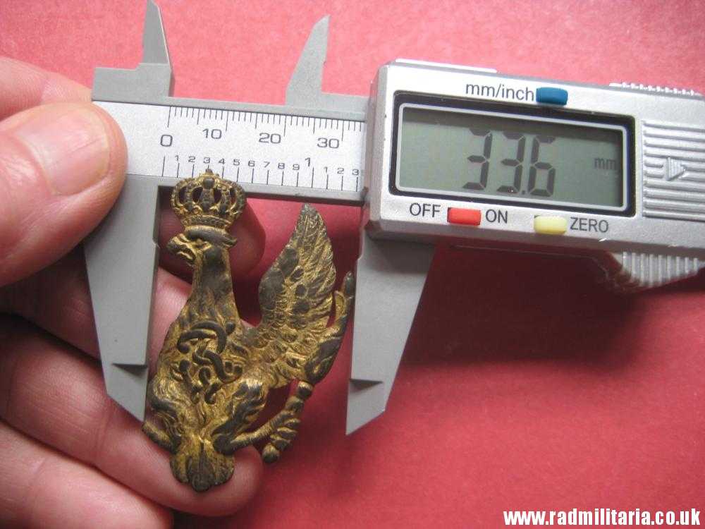 & original Prussian EAGLE BADGE from the cartridge case, Napoleonic Wars. rare. - Image 19