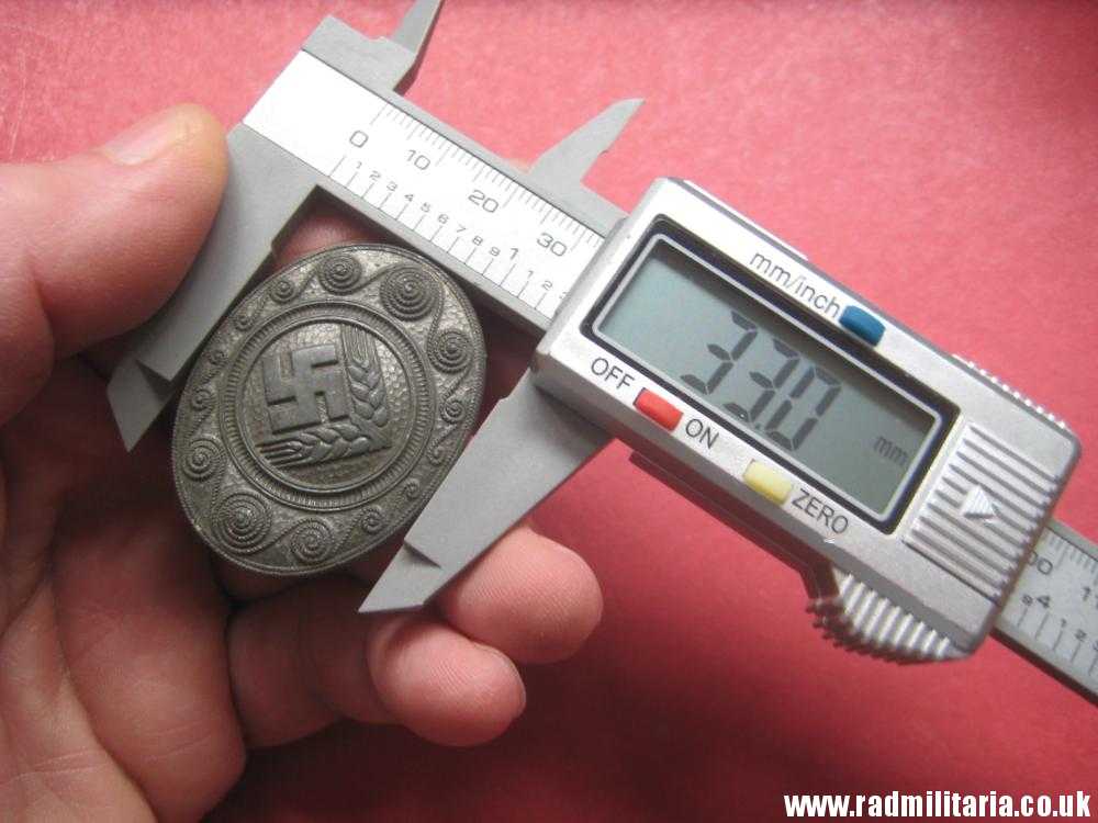 & WW2 original German BROCHE BADGE - RADWJ Broche. REICHSARBEITSDIENST. - Image 9