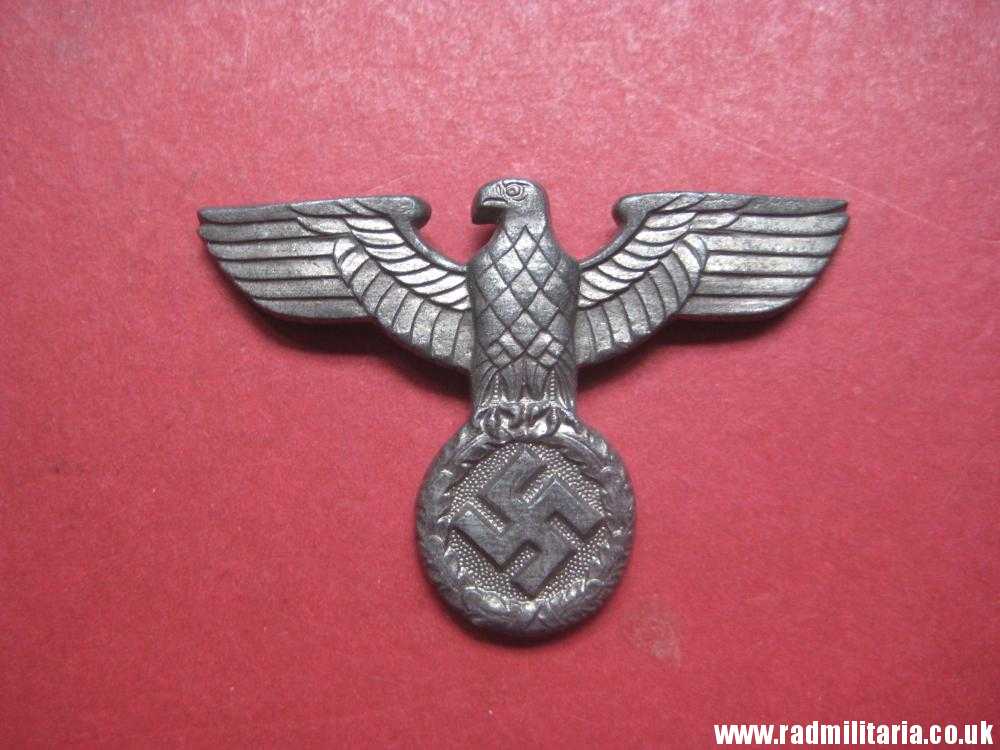 & WW2 Nazi German NSDAP eagle BADGE - zinc Cap Badge, marked: RZM M1/111 - good condition. - Image 2