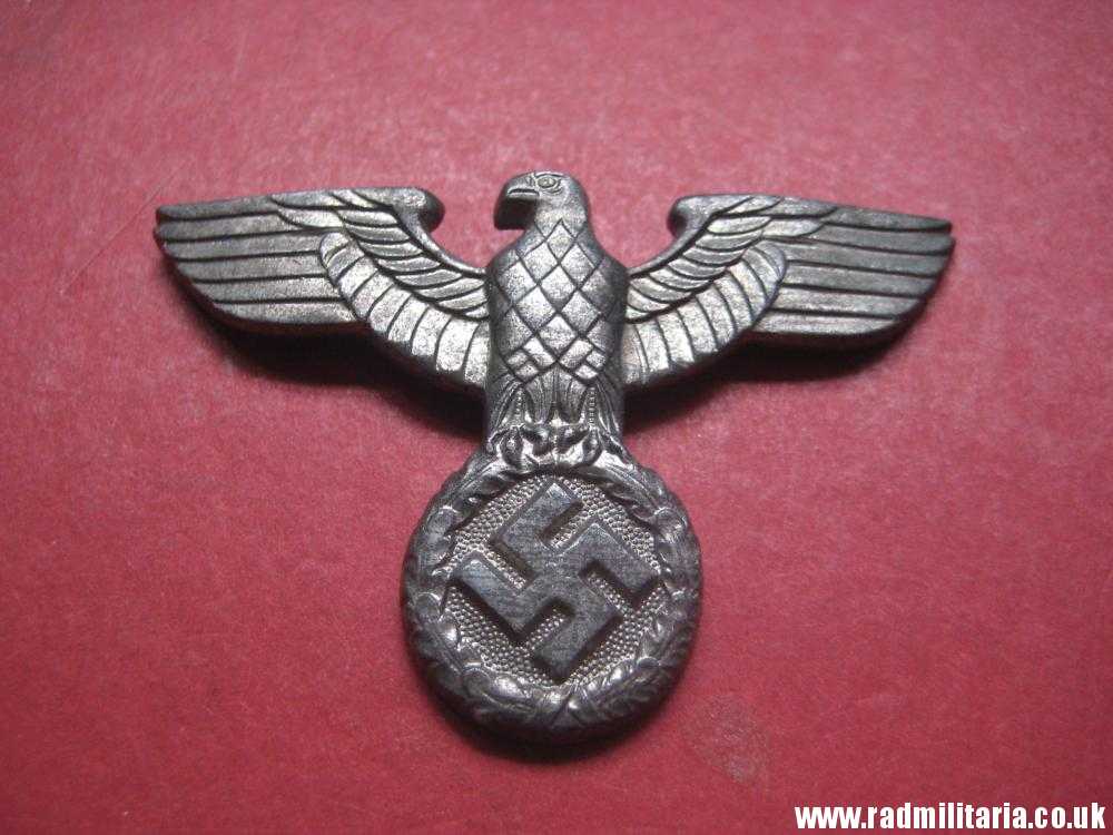 & WW2 Nazi German NSDAP eagle BADGE - zinc Cap Badge, marked: RZM M1/111 - good condition. - Image 5