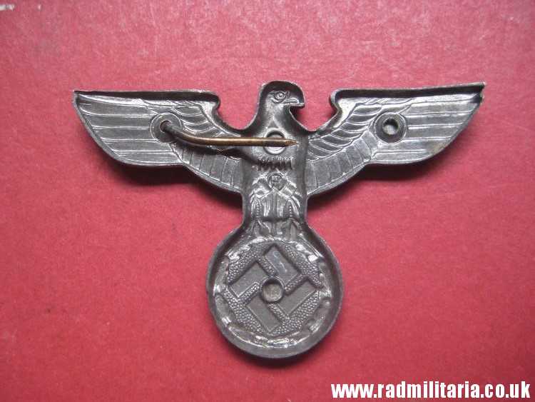 & WW2 Nazi German NSDAP eagle BADGE - zinc Cap Badge, marked: RZM M1/111 - good condition. - Image 3