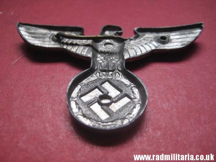 & WW2 Nazi German NSDAP eagle BADGE - zinc Cap Badge, marked: RZM M1/111 - good condition. - Image 7