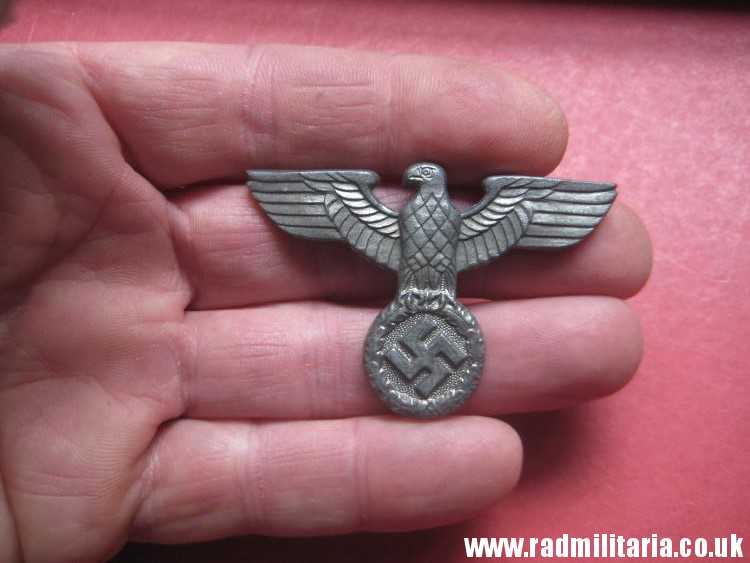 & WW2 Nazi German NSDAP eagle BADGE - zinc Cap Badge, marked: RZM M1/111 - good condition. - Image 13