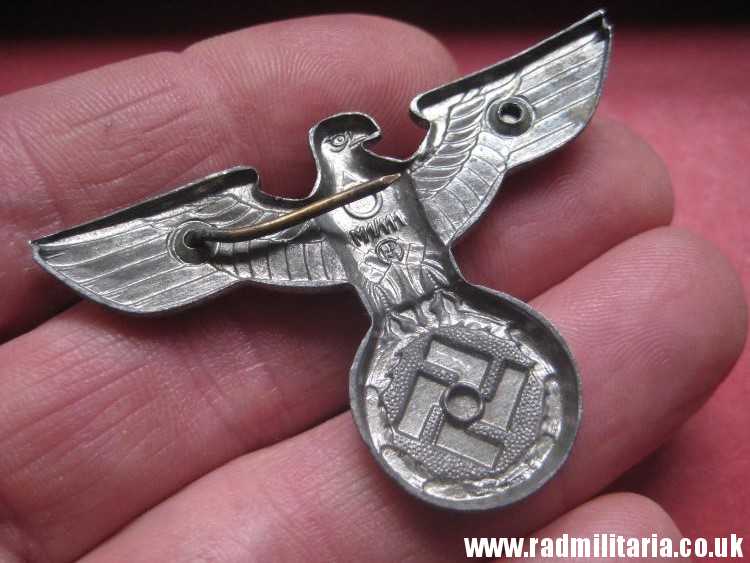& WW2 Nazi German NSDAP eagle BADGE - zinc Cap Badge, marked: RZM M1/111 - good condition. - Image 15