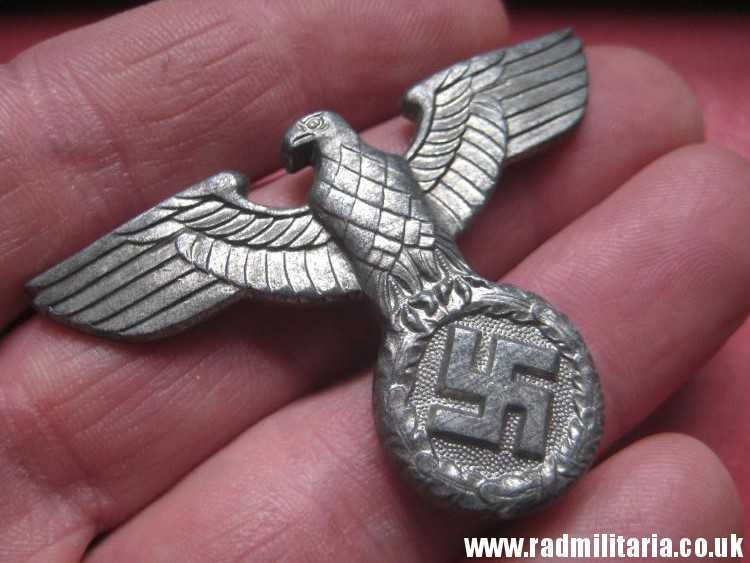 & WW2 Nazi German NSDAP eagle BADGE - zinc Cap Badge, marked: RZM M1/111 - good condition. - Image 16