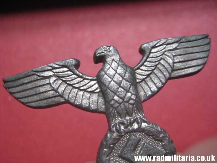 & WW2 Nazi German NSDAP eagle BADGE - zinc Cap Badge, marked: RZM M1/111 - good condition. - Image 22