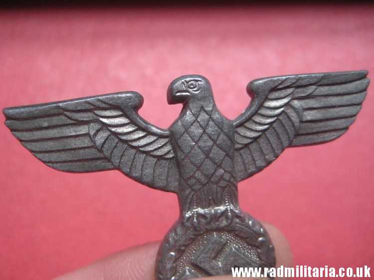 & WW2 Nazi German NSDAP eagle BADGE - zinc Cap Badge, marked: RZM M1/111 - good condition. - Image 23