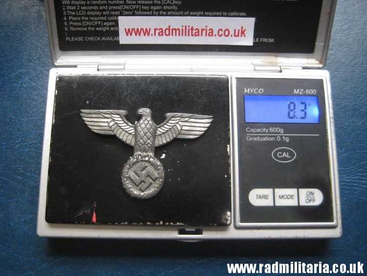 & WW2 Nazi German NSDAP eagle BADGE - zinc Cap Badge, marked: RZM M1/111 - good condition. - Image 31