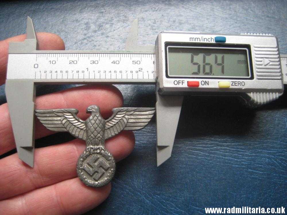 & WW2 Nazi German NSDAP eagle BADGE - zinc Cap Badge, marked: RZM M1/111 - good condition. - Image 29