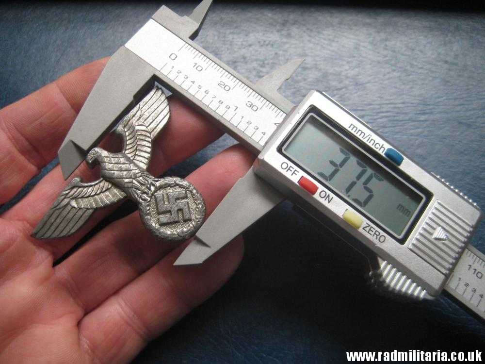 & WW2 Nazi German NSDAP eagle BADGE - zinc Cap Badge, marked: RZM M1/111 - good condition. - Image 30