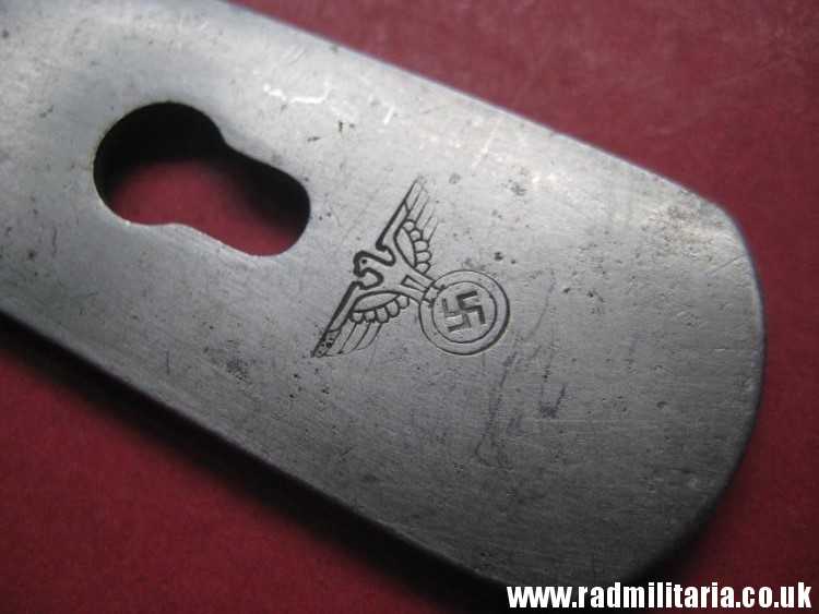 & WW2 original German FORK with Eagle marked: CPSW 41 stainless steel - 3RD REICH CUTLERY. - Image 4