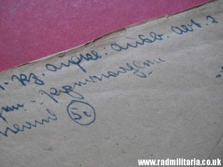& WW2 German Waffen SS FELDPOST empty ENVELOPE - original DOCUMENT stamp: Waffen SS 2./SS.Pz. .Ausb.Abt.2. - 26.4.1944 - Image 7