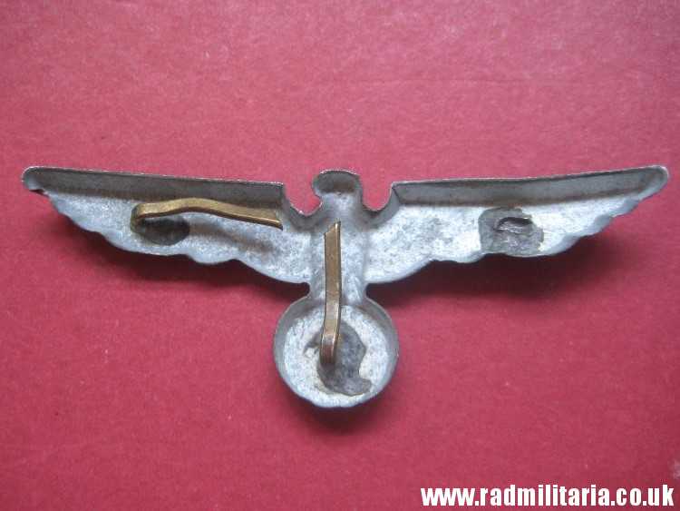 & WW2 original German Wehrmacht EAGLE CAP BADGE in good condition, no maker marks - zinc. - Image 3