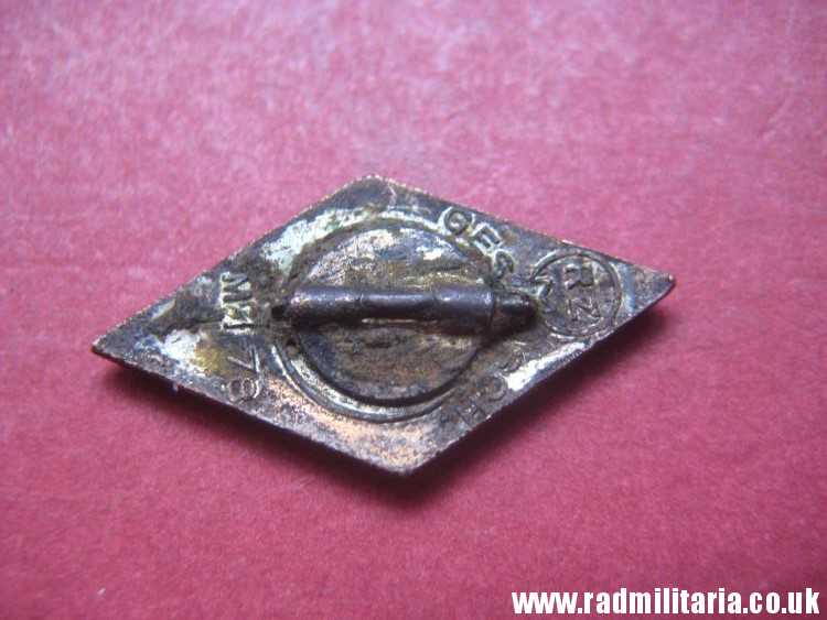 & WW2 GERMAN HJ MEMBERSHIP ENAMEL BADGE - HitlerJugend. RZM M1/78 Ges. Gesch. GENUINE ! - Image 13