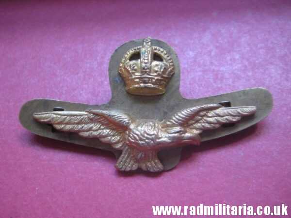& WW2 Royal Air Force BADGE RAF original badge with maker mark: LUDLOW LONDON, rare. Genuine !! - Image 2