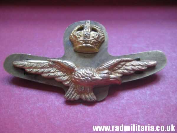 & WW2 Royal Air Force BADGE RAF original badge with maker mark: LUDLOW LONDON, rare. Genuine !! - Image 6