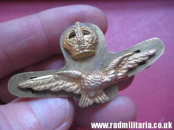 & WW2 Royal Air Force BADGE RAF original badge with maker mark: LUDLOW LONDON, rare. Genuine !! - Image 8