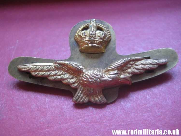 & WW2 Royal Air Force BADGE RAF original badge with maker mark: LUDLOW LONDON, rare. Genuine !! - Image 25
