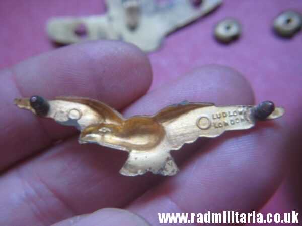 & WW2 Royal Air Force BADGE RAF original badge with maker mark: LUDLOW LONDON, rare. Genuine !! - Image 4
