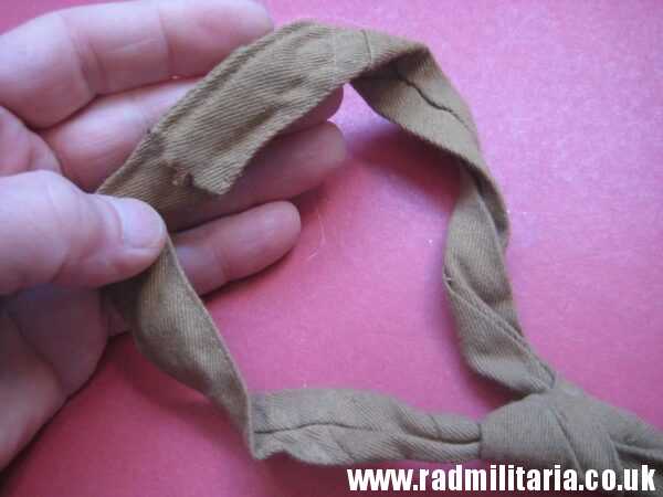 & original WW2 German SA (SturmAbteilung) brown TIE with enamel NSDAP membership badge, as found - 100% genuine. - Image 7