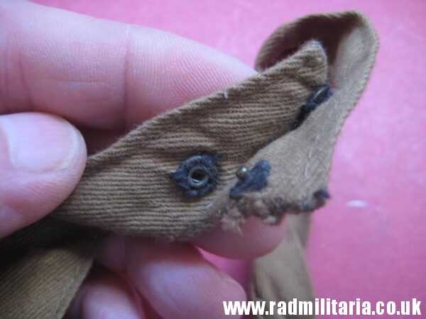 & original WW2 German SA (SturmAbteilung) brown TIE with enamel NSDAP membership badge, as found - 100% genuine. - Image 8