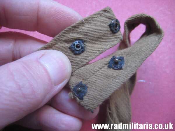 & original WW2 German SA (SturmAbteilung) brown TIE with enamel NSDAP membership badge, as found - 100% genuine. - Image 9