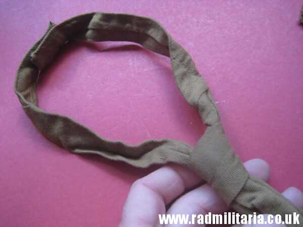 & original WW2 German SA (SturmAbteilung) brown TIE with enamel NSDAP membership badge, as found - 100% genuine. - Image 12