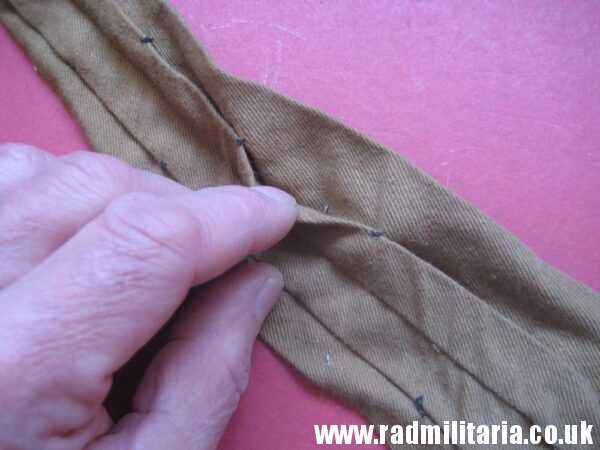& original WW2 German SA (SturmAbteilung) brown TIE with enamel NSDAP membership badge, as found - 100% genuine. - Image 19
