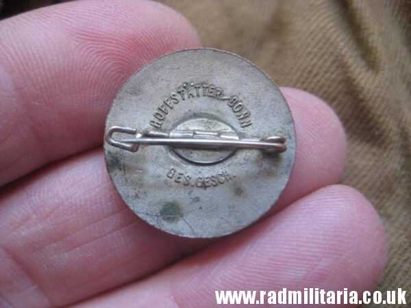 & original WW2 German SA (SturmAbteilung) brown TIE with enamel NSDAP membership badge, as found - 100% genuine. - Image 25