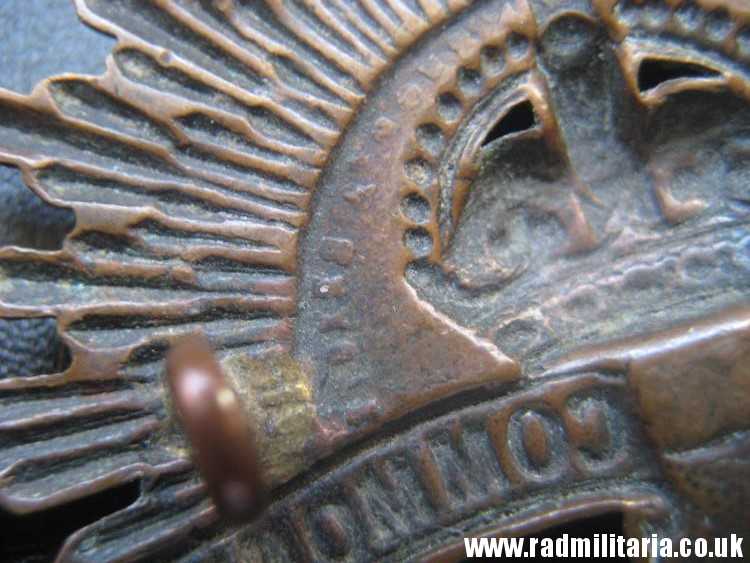 & WW1 Australian RISING SUN BADGE Cap Badge, marked: Stokes Melb. original !! - Image 7