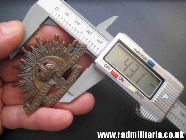 & WW1 Australian RISING SUN BADGE Cap Badge, marked: Stokes Melb. original !! - Image 17