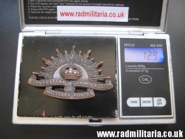 & WW1 Australian RISING SUN BADGE Cap Badge, marked: Stokes Melb. original !! - Image 18