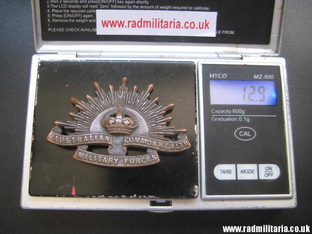 & WW1 Australian RISING SUN BADGE Cap Badge, marked: Stokes Melb. original !! - Image 18