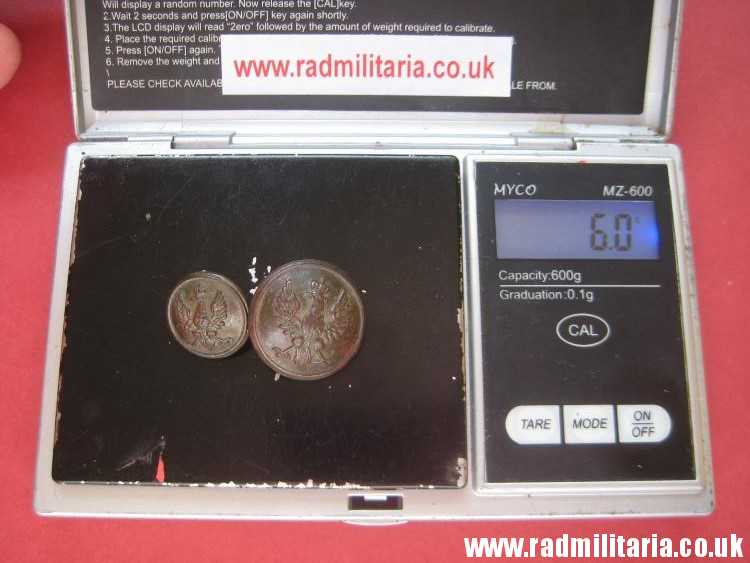 & pre 1939 SET of 2 Polish MILITARY BUTTONS large size & small size, maker: K. Jasinski Poznan - metal detecting find. - Image 15