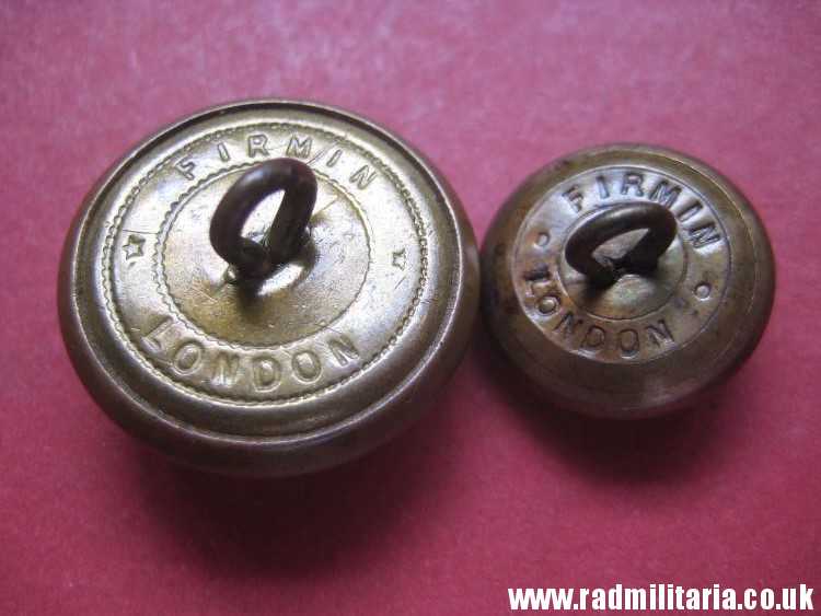 & WW2 RAF 2 Polish MILITARY BUTTONS - SET of 2, marked: FIRMIN London. Polish Air Force. - Image 6