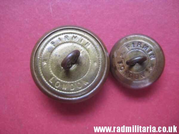 & WW2 RAF 2 Polish MILITARY BUTTONS - SET of 2, marked: FIRMIN London. Polish Air Force. - Image 7